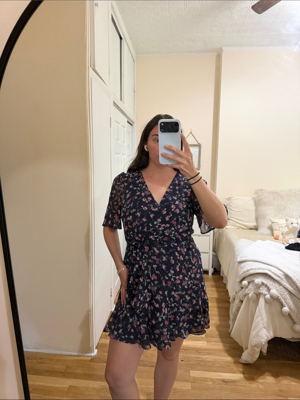 Floral wrap dress